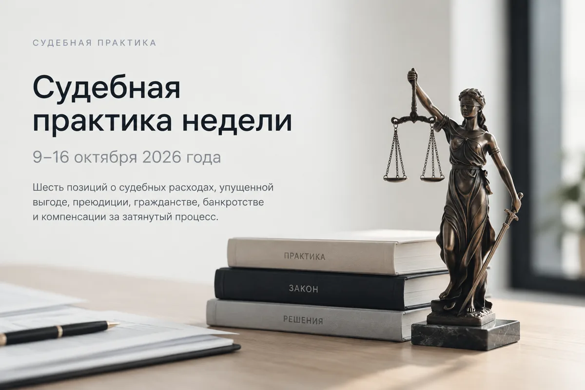 Иллюстрация к выпуску судебной практики за 9–16 октября 2026 года