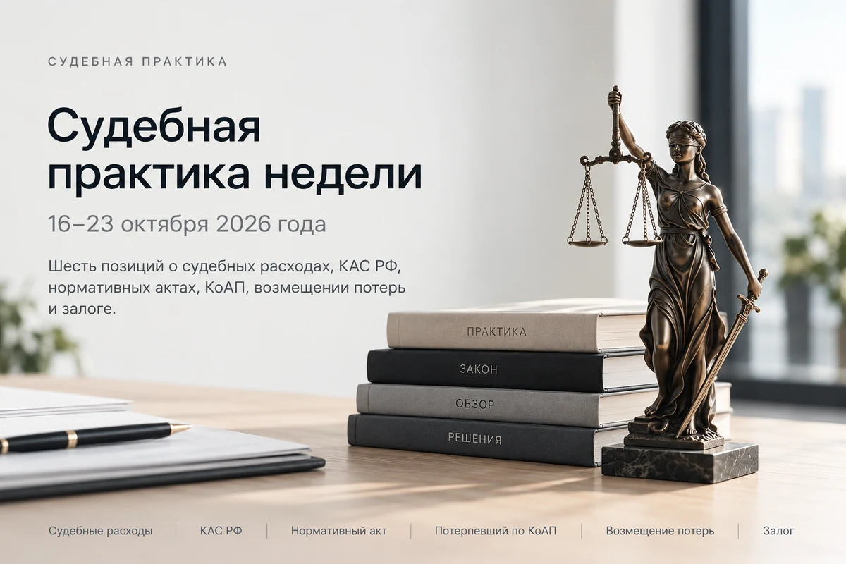 Иллюстрация к выпуску судебной практики за 16–23 октября 2026 года